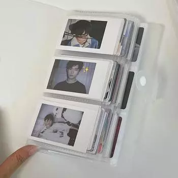 Фотоальбом Мини-альбом 3 дюйма Kpop Star Фотокарточки Хранение Фотокарточки Билеты Коллекция Книга Прозрачная Страница Альбом Для Визиток