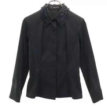 FOXEY made in Japan Long sleeve Dress shirt 38 black Women Used