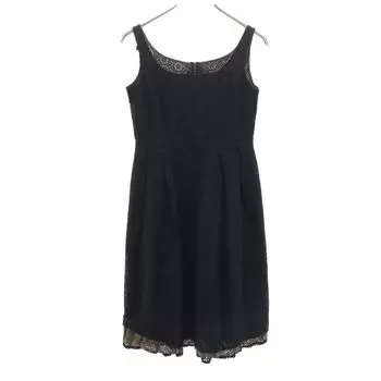 FOXEY made in Japan No sleeve Cotton lace Knee-length dress 38 Women Used