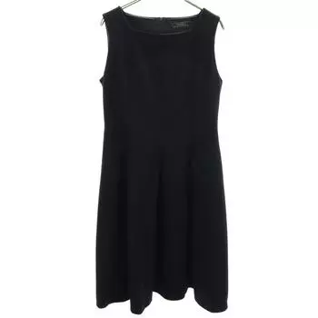 FOXEY made in Japan No sleeve Knee-length dress 40 Navy Women Used