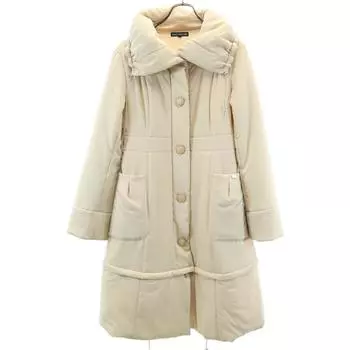 FOXEY NEW YORK made in Japan down coat free beige 2WAY Women Used