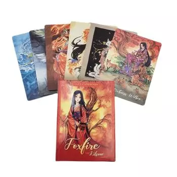 Foxfire The Kitsune Oracle Card Английская версия Таинственная колода Таро Гадание Судьба Вечеринка