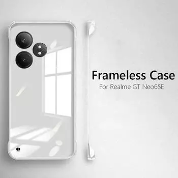 Безрамочный тонкий прозрачный жесткий чехол для Realme GT Neo6 SE Neo6SE противоударный чехол для телефона For Realme GT Neo6SE чистый
