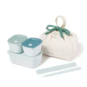 Francfranc Lunch Box Полный набор из 5 шт. Синий