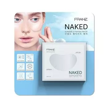 Franz Naked Sunshield Peptide Patch прозрачные патчи для защиты от ультрафиолета, 14 шт.