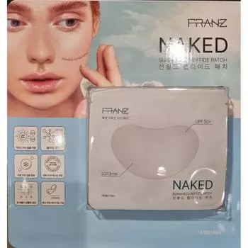 Franz Naked Sunshield Peptide Patch прозрачный УФ-защитный пластырь, 1 упаковка, 14 штук