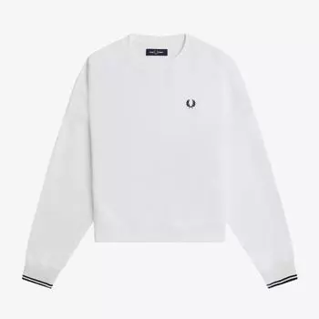 Fred Perry [женская] толстовка с узором белая Afpf2415135 100 S