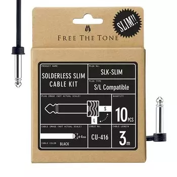 Free The Tone/SLK-SLIM Solderless Slim Cable Kit Patch Cable Kit Free The Tone