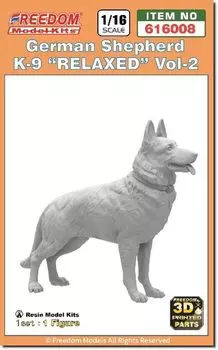 Freedom Model Kit German Shepherd Relax 3D Printer Kit FRE616008 1/16 Vol.2