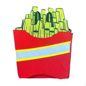 French Fries Costume Clothes Halloween Chips for Themed Party Kid