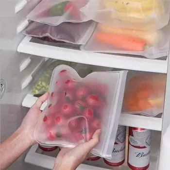Fresh Bag Food Storage Силиконовые контейнеры для хранения продуктов питания Герметичные контейнеры Многоразовые устойчивые пакеты с застежкой-молнией Пакеты для чашек Fresh Wrap