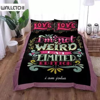 Friends Quote Customized Duvet Cover Set King Queen Double Full Twin Single Size Duvet Cover Pillow Case Bed Linen Set EU single(135x200cm)