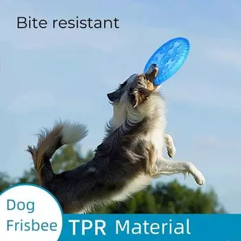 Фрисби для домашних животных, летающие диски, обучающие интерактивные игрушки, материалы TPR, устойчивые к укусам, товары для домашних животных, летающие
