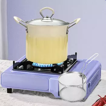 Фритюрница с ручкой, корзина, инструменты для приготовления пищи, 3 л, жарка темпура для кемпинга, сушеная на открытом воздухе