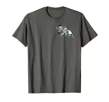 Frog Sumo Traditional frog illustration Cute cool cool Ukiyoe-like one-point T-shirt серый