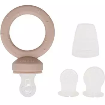 Fromis Donut Силиконовый прорезыватель для зубов Juice Mesh Set, прорезыватель для зубов + кольцо + сетка для сока 3 типа + колпачок, Primrose, 1 набор, корейские детские товары