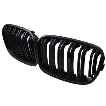 Front Kidney Grilles Grill for BMW 1-Series F21 116d ed/116i/118d/125i 3-door 2012-2015 Pre-facelift Car Hood Grille Matte Black