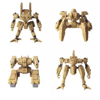 Front Mission Structure Arts 172 масштабная пластиковая модель, серия наборов Vol.6 BOX продукт 1BOX 4 детали всего 4 типа [включен бонус за первое производство]
