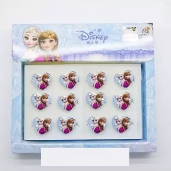 Frozen 12P пластиковое кольцо с драгоценными камнями 1 (сестры) HZ2F023-1