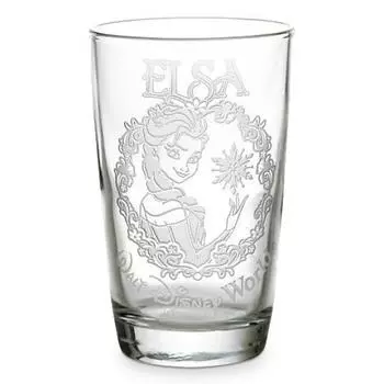 Frozen Elsa Glass Cup Disney Store Elsa Juice Glass by Arribas Product