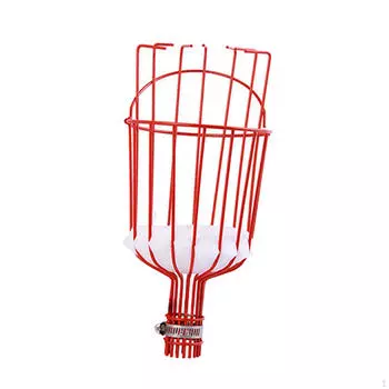 Fruit Collection Basket Tool for Orchard Use, Grabber Apples красный