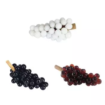 Fruit Sculpture Figurine Grape Statue for Cabinet Housewarming Living Room оранжевый