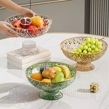 Фруктовая чаша с сушкой, сито для овощей, корзина, прочный круглый декоративный многоцелевой контейнер, большой для украшения стола
