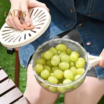Фруктовые сита, дуршлаги, фруктовые корзины с крышкой и ручкой, контейнеры для хранения большой емкости без содержания бисфенола А 1 Set