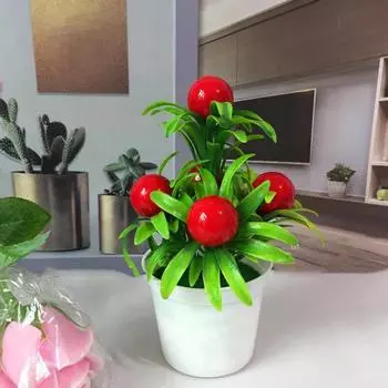 Фруктовый бонсай сад своими руками свадьба вечеринка офис дом искусственный цветок