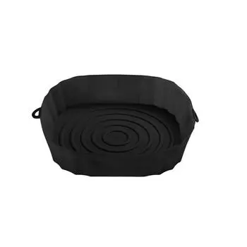 Fryer Silicone Pan Silicone Baking Mat Fryer Liner,Silicone Multishape Baking Tray One Size чёрный