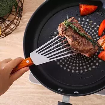 Лопатка для жарки Многофункциональная для стейков Нескользящая нержавеющая сталь для кухонной лопатки