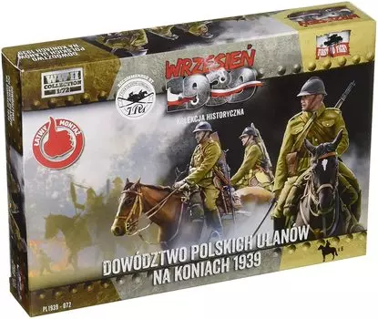FTF Polish Uhlans Cavalry Mounted and 6 Plastic PF72072 1/72 Unit, Ready, Horses, Model,