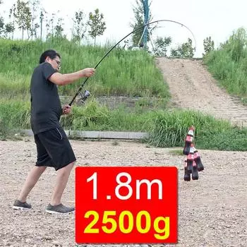 FTK-1.8m-3.0m12-30LB Удочка для ловли карпа Телескопическая удочка из стекловолокна и жесткого углеродного волокна 1.8M-12-30LB