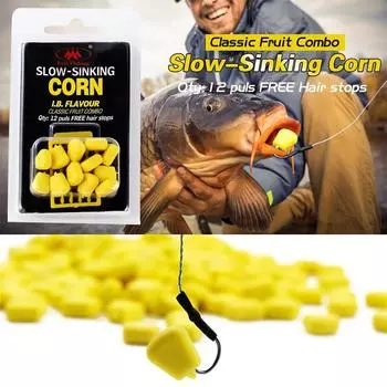 FTK Corn Carp Soft Fishing Lures Отличная поддельная мягкая приманка для карпа с хорошим запахом Приманки Снасти для ловли карпа Инструменты оранжевый