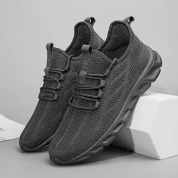 Fujeak 36-46 женские повседневные кроссовки мужские спортивные туфли модные дышащие сетчатые туфли на плоской подошве для ходьбы мужская обувь теннис больших размеров 41