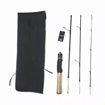 Fuji Guide Spinning Pack Rod 4 Pieces Spinning Rod Trout Rod Rock Fish Mountain Woman Rainbow Trout Area Trout Travel Rod Mobile Rod 4.6ft (UL)