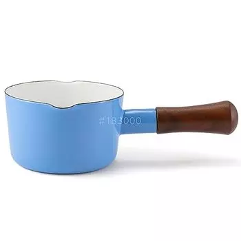 Fuji Horo NA-12M.ZB Milk Pan, 4.7 inches (12 cm), Zenith Blue, IH Compatible, Natural Series