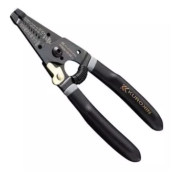 Fujiya Wire Stripper B Type 165mm Black Gold with Spring Black PP323B-165-BG