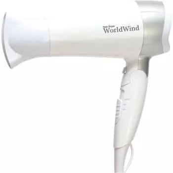 FUKAI World Wind Hair Dryer | Overseas compatible, foldable, lightweight, with rear cover filter FHD-1209K