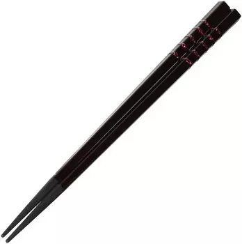 Fukui Craft Chopsticks Made in Japan Pentagonal Chopsticks Red Line 21.0cm [Dishwasher/Dryer/Microwave OK] Cloisonn ZA-372343
