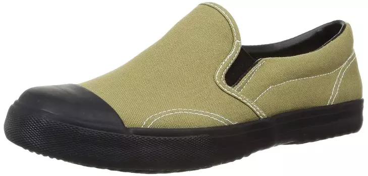 Fukuyama Rubber Work Size 3E Shoes, Oyakata Tora-san Khaki, 22.5 cm,