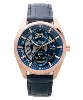 [Fulbo Design] Часы NF05W-PGNV мужские черные синий