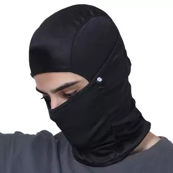 Full Face Helmet Mask for Bikers in Riding UV Protected, Balaclava, Black Mask for Bike Riding and Cycling Accessories for Men & Women