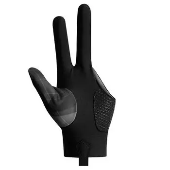 Full-Finger Billiard Gloves Non-Slip Billiard Training Gloves Left/Right Hand Three Finger Snooker Elasticity Sports Accessories as shown