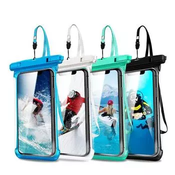 Full View Waterproof Case Rainforest Desert Snow Transparent Drybag Underwater Swimming Cover AVE белый