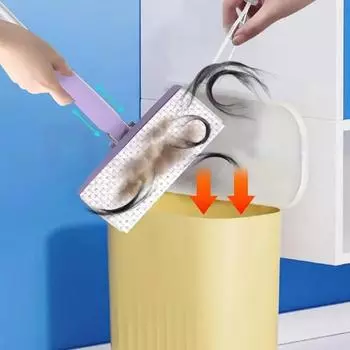 Fully Automatic Face Towel Mop Cloth Clip Household Hand Wash Free Mop Dust Paper Dry Towel Floor Wet Towel Multifunctional Mop