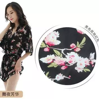 Fun chiffon bathrobe fun pajama set 90-65Kg