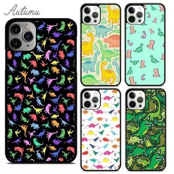 Fun Dinosaur Pattern Dino Phone Case for iPhone 11 12 13 14 Pro Max mini XR XS SE 2020 6S 7 8 Plus Samsung Galaxy S21 S22 Cover iPhone 6plus