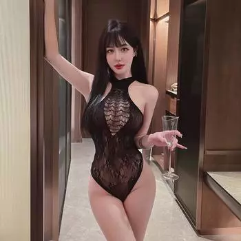 Fun mesh, milk-free passion one-piece transparent sexy temptation stockings 5193 Hardcover (80-70 kg)
