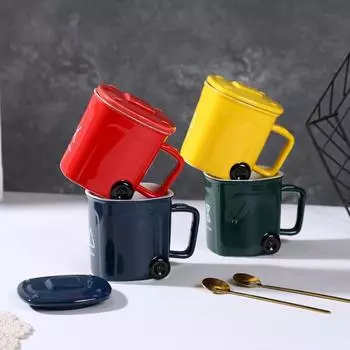 Fun Spoof Trash Can Mug, 400ml Funny Coffee Cup Couple Water Mugs Birthday Gift Girlfriends Boys Personalized Gifts Drinkware 400ML